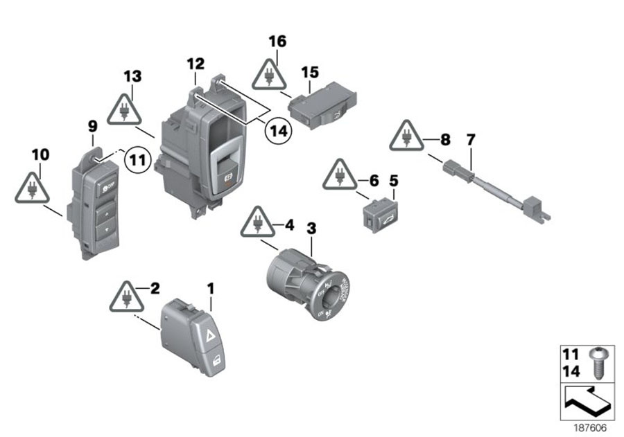 61319171484 - Hall switch - Genuine BMW Part