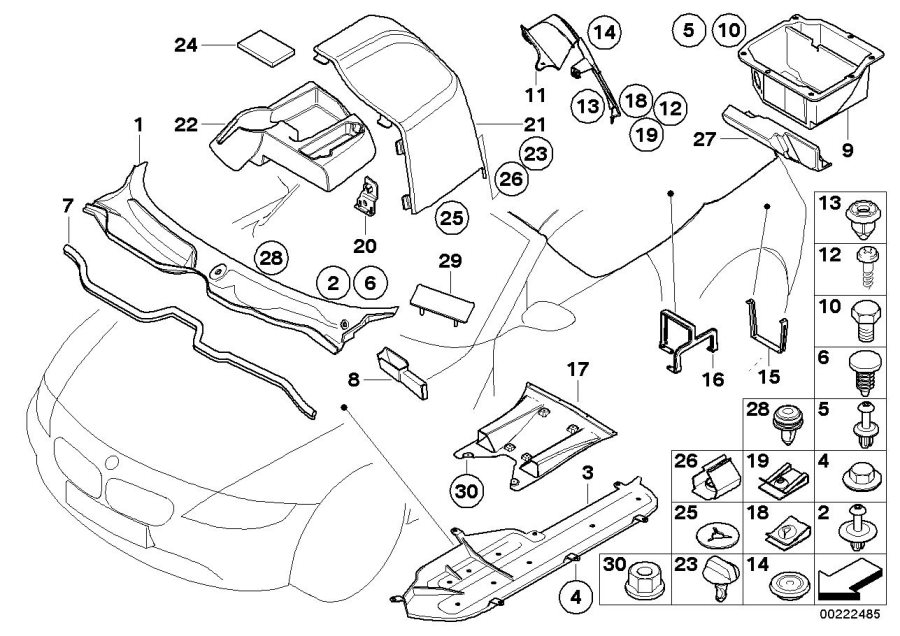 BMW Z4 Lock. Body, Trim, Panel - 51718215962 - Genuine BMW Part