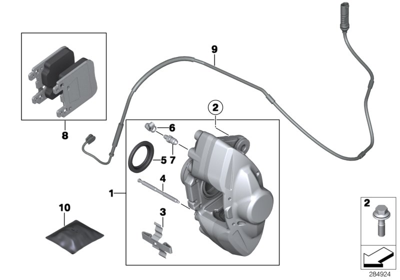 2014 BMW 428iX Ventilation valve. Brake, Front, REAR - 34116780509 ...