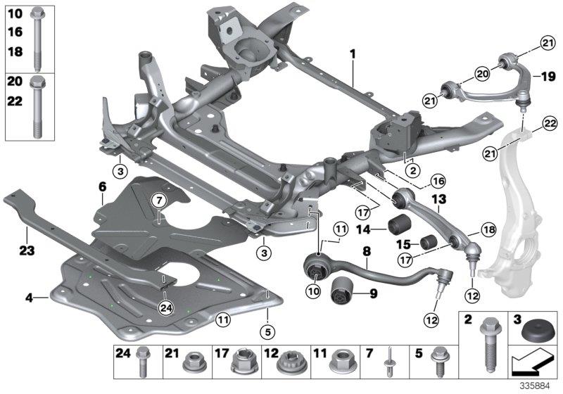 BMW X5 Wishbone, bottom, with rubber mount left ...