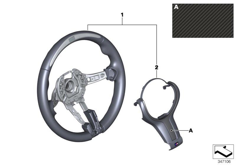 2015 BMW 320i Steering wheel. M PERFORMANCE - 32302230189 - Genuine BMW