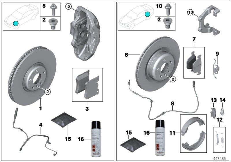 BMW X5 Repair kit, brake pads asbestosfree. Brakes, Maintenance, Front