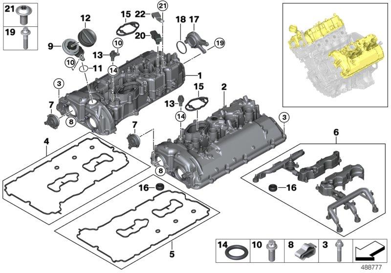 2020 BMW 750iX Actuator, VANOS. Timing, Cylinder, Head - 11367614288 ...