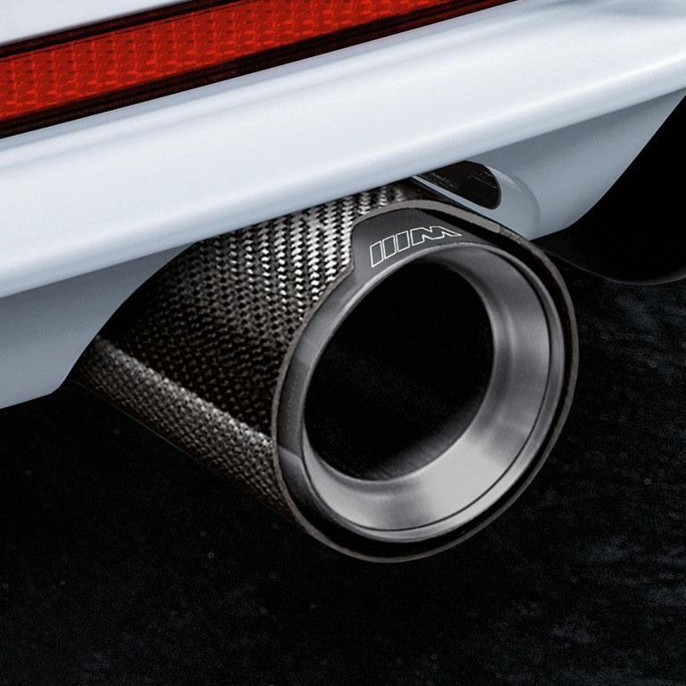 bmw 440i M performance carbon fibre tips. Carbon 93 mm tailpipe trims