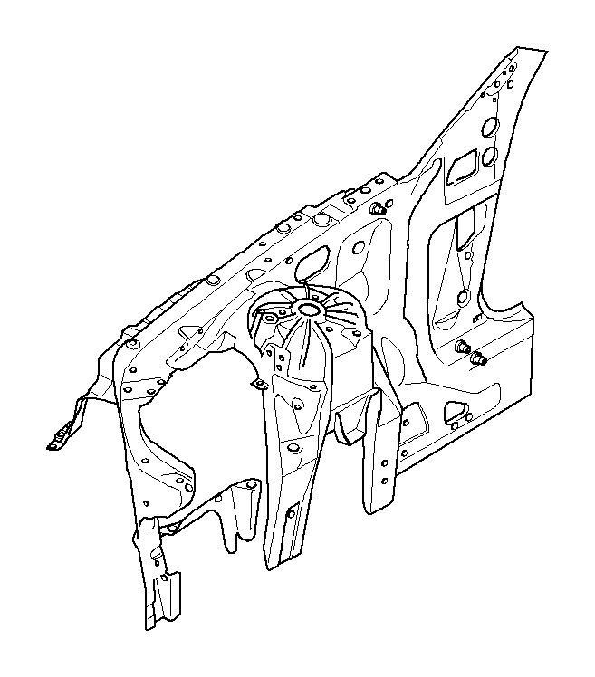 41117075124 - Wheelhousing Front Right Basis